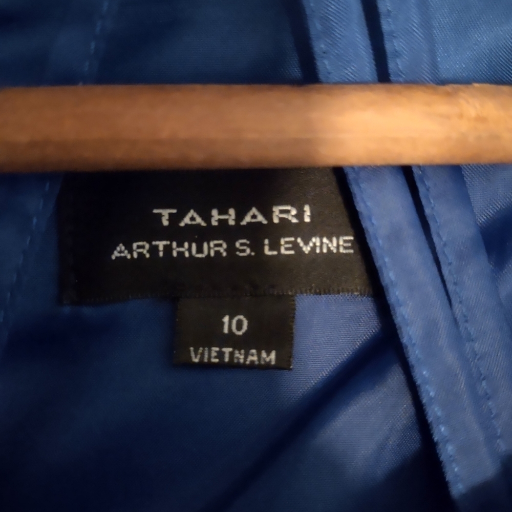 Tahari Arthur S. Levine blue dress